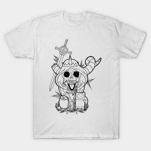 Adventure Time Lich Finn and Jake T-Shirt by lightbulbmcoc